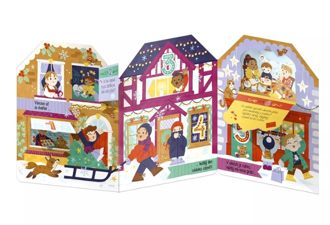 detail VÁNOČNÍ MĚSTEČKO, Adventní okénková kniha