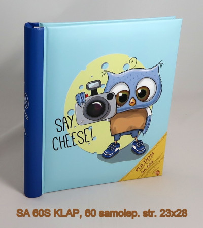 detail Fotoalbum samolepicí 60stran SA60 Poldom KLAP modré