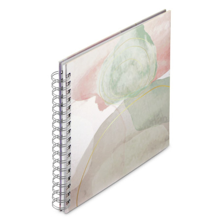 detail Hama album klasické spirálové WATERCOLOR 28x24 cm, 50 stran, zelená