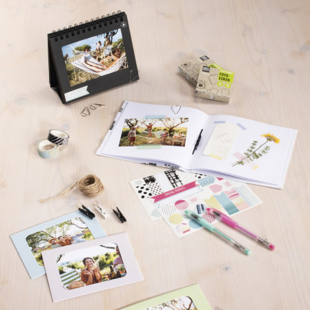 detail Hama kreativní set – spirálové album + 3 archy nálepek