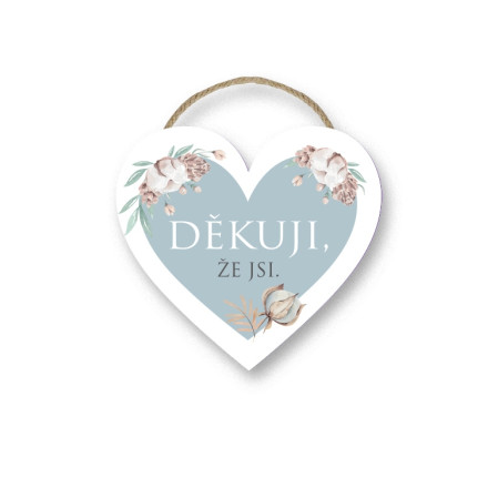 detail Nekupto Cedulka malé srdce DĚKUJI, ŽE JSI.