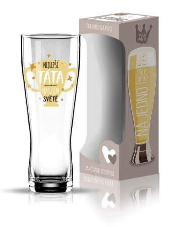 detail Nekupto Sklenice na pivo 630ml - NEJLEPŠÍ TÁTA NA CELÉM SVĚTĚ