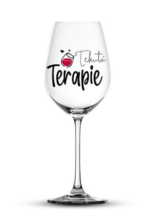 detail Nekupto Sklenka na víno TEKUTÁ TERAPIE, 440 ml