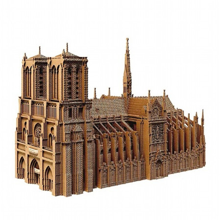 detail Cartonic 3D PUZZLE - NOTRE-DAME DE PARIS, 165 dílků. LEVEL4