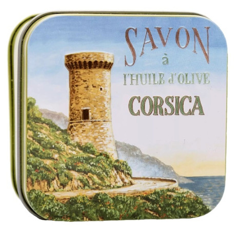 detail La Savonnerie Mýdlo v plechové dóze 100 g - CORSICA 3 Janovská věž