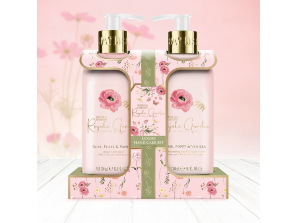 detail Baylis & Harding Sada péče o ruce - Růže, Vlčí mák & Vanilka, 2ks