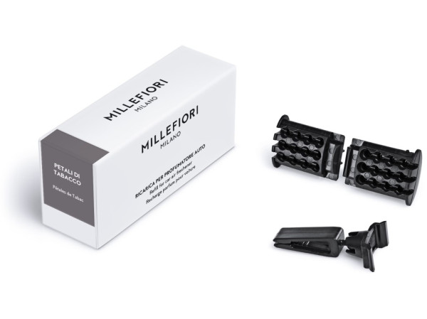 detail Millefiori Milano Icon PETALLI DI TABACCO, náplň vůně do auta 1ks