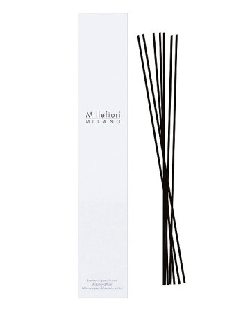 detail Millefiori Milano NÁHRADNÍ STÉBLA pro 100ml difuzér, černá