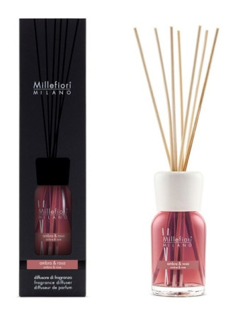 detail Millefiori Milano Difuzér 100ml AMBRA & ROSA