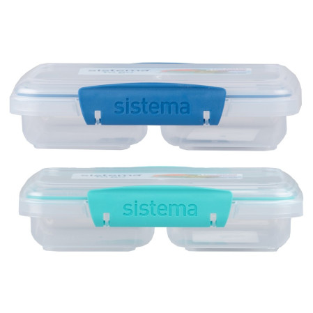 detail Sistema to go SMALL SPLIT se dvěma oddíly 350ml MIX barev / 1ks