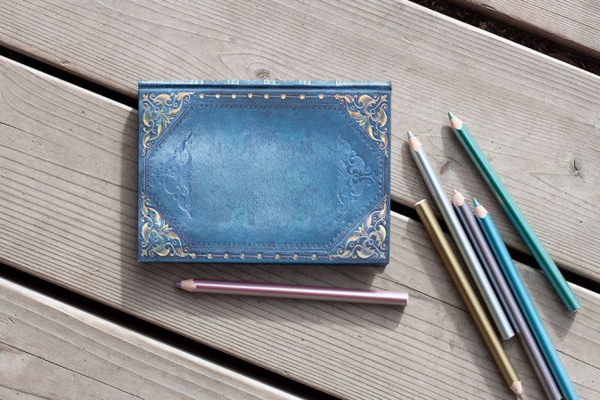 detail Paperblanks MINI zápisník - Peacock Punk, linkovaný