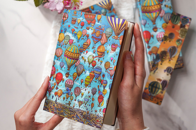 detail Paperblanks MINI zápisník - Balloon Festival, flexi, linkovaný
