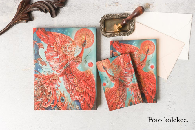 detail Paperblanks Sešit A6, tečkovaný - PTÁCI ŠTĚSTÍ Firebird
