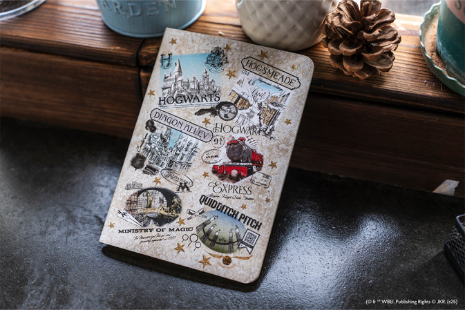 detail Paperblanks Sešit A5, linkovaný - Harry Potter / Hogwarts, linkovaný