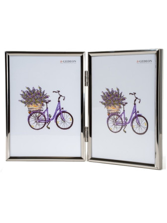 detail Rámeček 2x 13x18 cm Gedeon SSA 13, kov