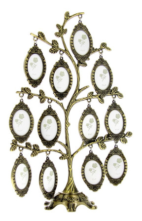 detail Rámeček Gedeon FT02 STROM života 12x foto ZLATÁ PATINA