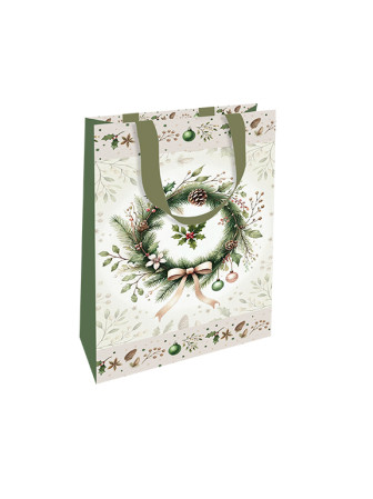 detail Nekupto Dárková taška ULFS - Vánoční věnec
