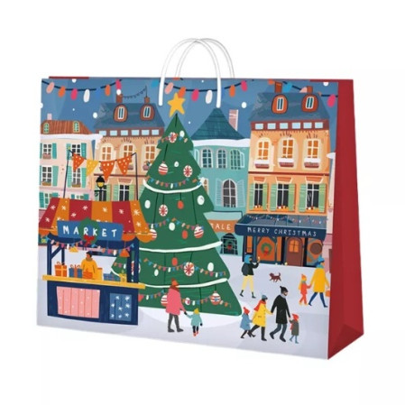 detail Albi Dárková taška TX1 - DOMEČKY, 22,5x17,5x9,5cm