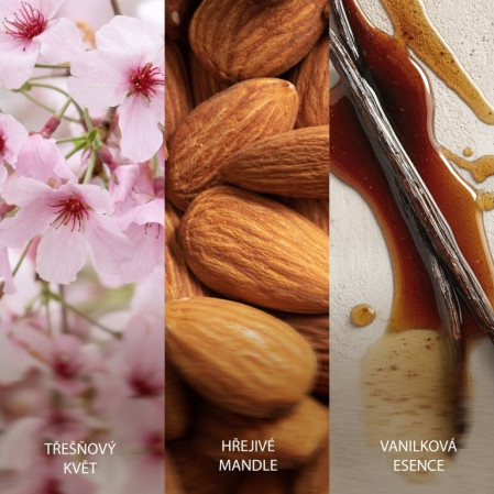 detail WoodWick CHERRY BLOSSOM & VANILLA, malá svíčka 85g