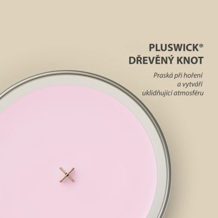 detail WoodWick CHERRY BLOSSOM & VANILLA, malá svíčka 85g