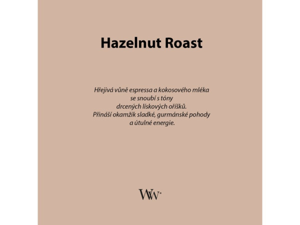 detail Vonná svíčka WoodWick Hazelnut Roast, střední 275 g