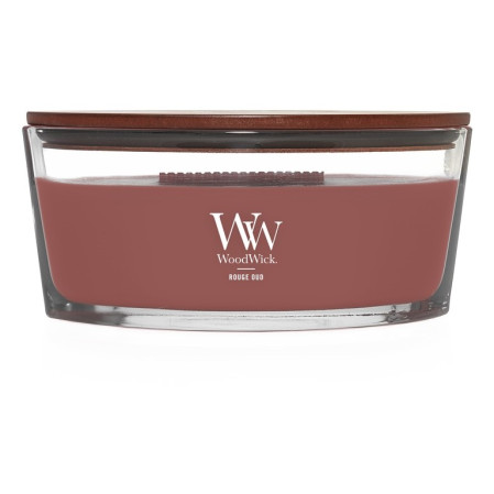 detail Vonná svíčka WoodWick ROUGE OUD, širkoý knot 453g