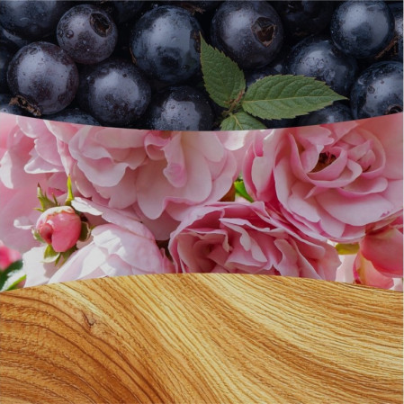 detail Vonná svíčka WoodWick ROSE BLUSH, široký knot 453g