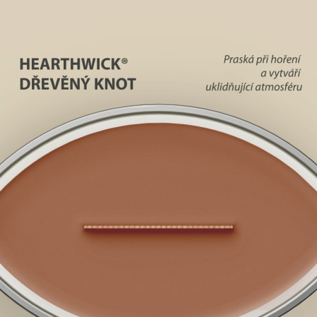 detail Vonná svíčka RADIANT AMBER, široký knot 453g