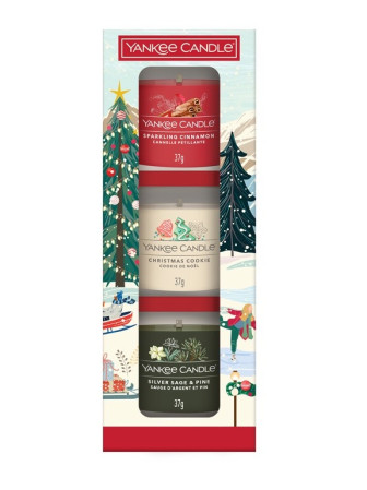 detail Yankee Candle Xmas 2025 Dárková sada 3x votiv (SS, CHC,SSP)