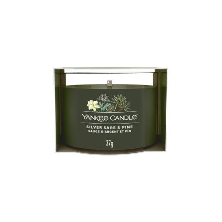 detail Yankee Candle Votiv ve skle 37g SILVER SAGE & PINE