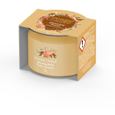 detail Yankee Candle Votiv ve skle 37g GLISTENING LEAVES
