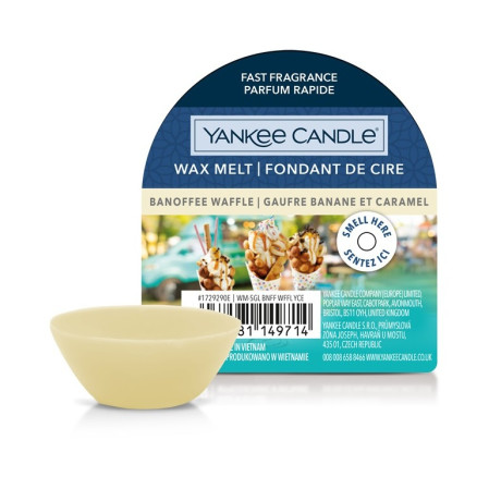 detail Yankee Candle BANOFFEE WAFFLE, vonný vosk 22 g NEW