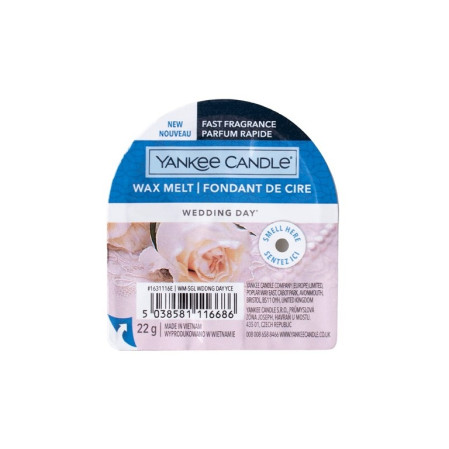 detail Yankee Candle WEDDING DAY, vonný vosk 22 g NEW