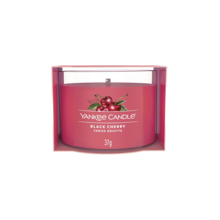 detail Yankee Candle Votiv ve skle BLACK CHERRY, 37 g