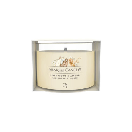 detail Yankee Candle Votiv ve skle SOFT WOOL & AMBER, 37 g