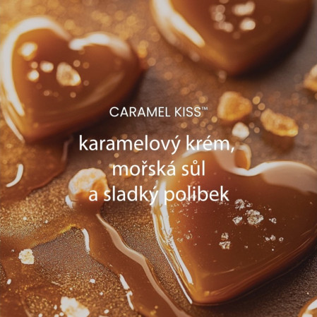 detail Yankee Candle CARAMEL KISS, signature malá svíčka 110 g