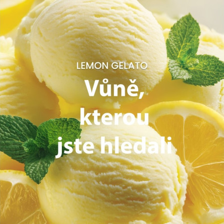 detail Yankee Candle LEMON GELATO, signature malá svíčka 110g