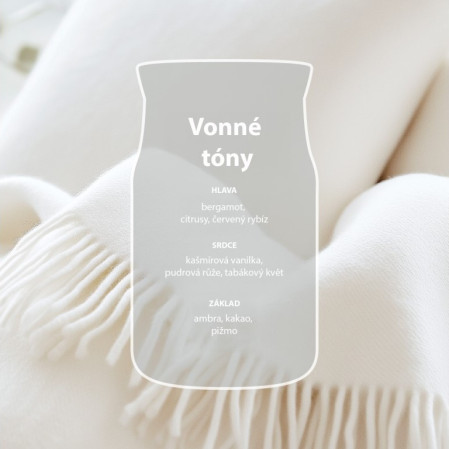 detail Yankee Candle SOFT BLANKET, signature malá svíčka 110g