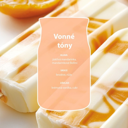 detail Yankee Candle TANGERINE & VANILLA, signature malá svíčka 110g