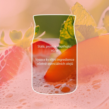 detail Yankee Candle WHITE STRAWBERRY BELLINI, signature malá svíčka 110g