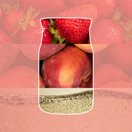 detail Yankee Candle WHITE STRAWBERRY BELLINI, signature malá svíčka 110g