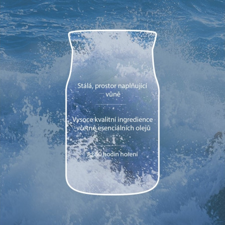 detail Yankee Candle Ocean Air, signature malá svíčka 110 g