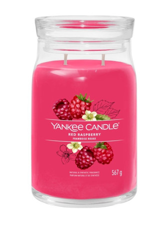 detail Yankee Candle RED RASPBERRY, Signature velká svíčka 567 g