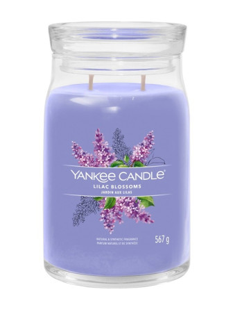 detail Yankee Candle LILAC BLOSSOMS, Signature velká svíčka 567 g