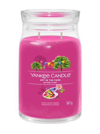 detail Yankee Candle ART IN THE PARK, Signature velká svíčka 567 g