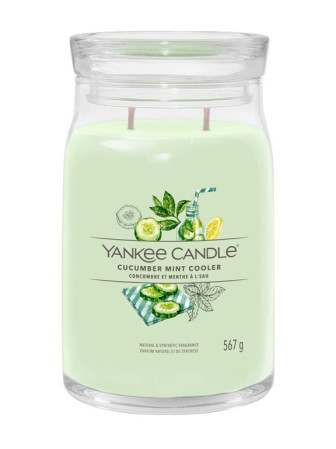 detail Yankee Candle CUCUMBER MINT COOLER, Signature velká svíčka 567 g