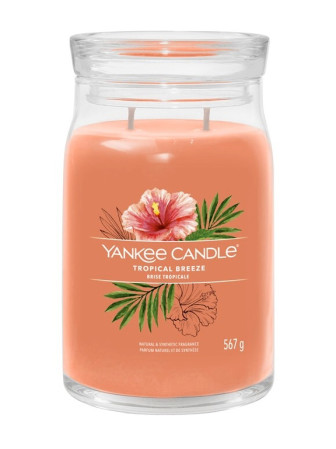 detail Yankee Candle TROPICAL BREEZE, Signature velká svíčka 567 g