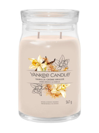 detail Yankee Candle VANILLA CREME BRULEE, Signature velká svíčka 567 g
