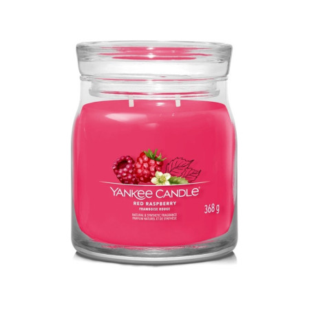 detail Yankee Candle RED RASPBERRY, Signature střední svíčka 368 g
