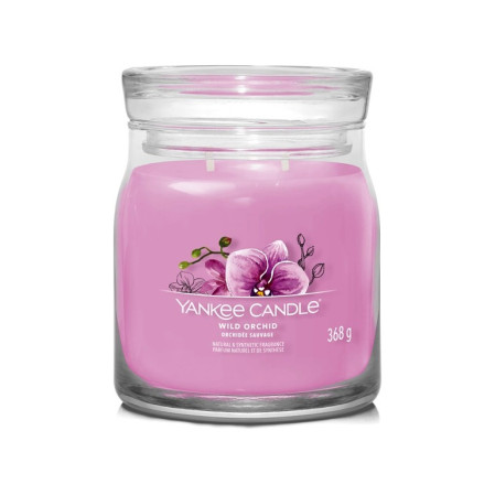 detail Yankee Candle WILD ORCHID, Signature střední svíčka 368 g